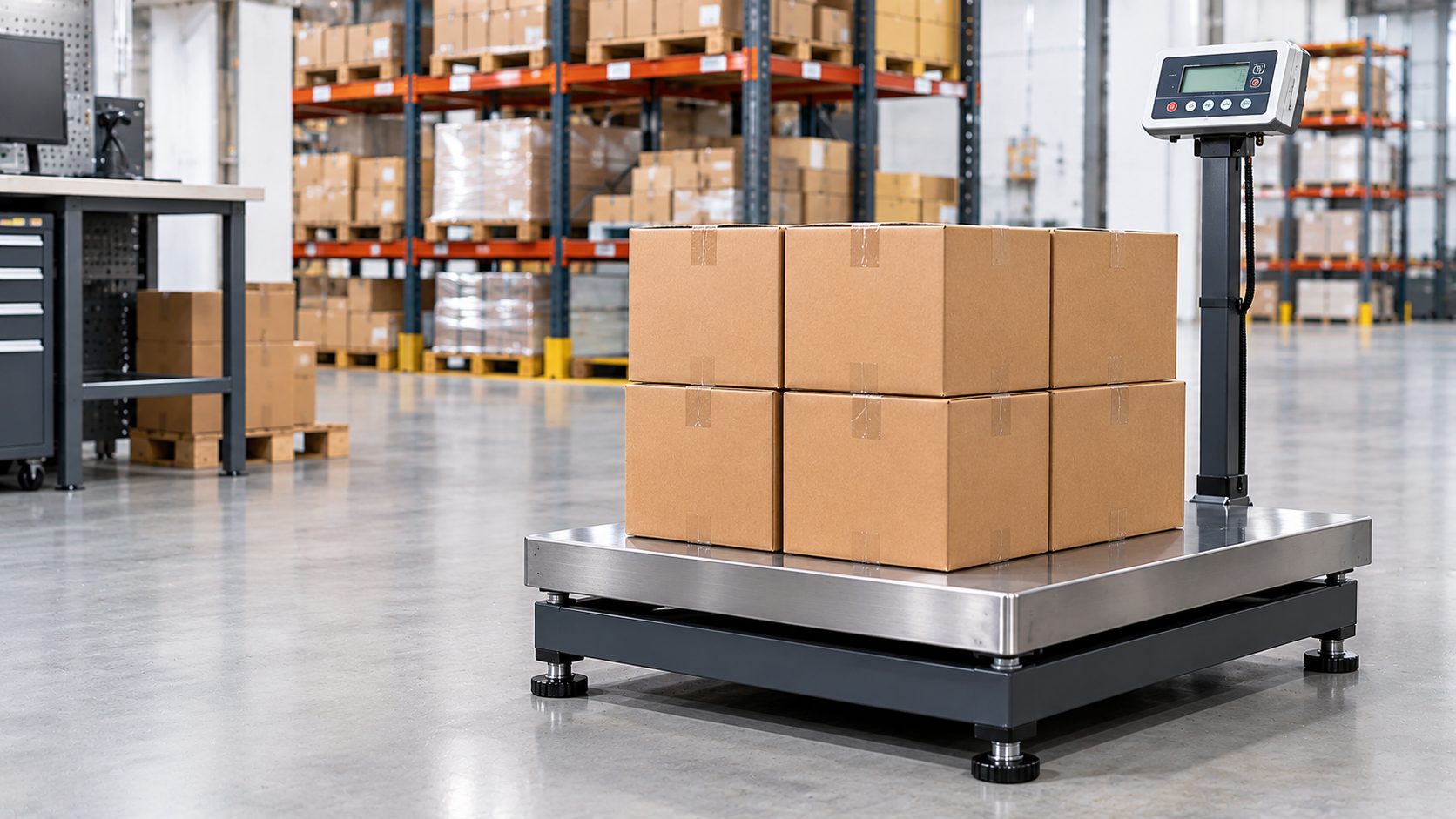 Weighing operations in a warehouse and inventory environment