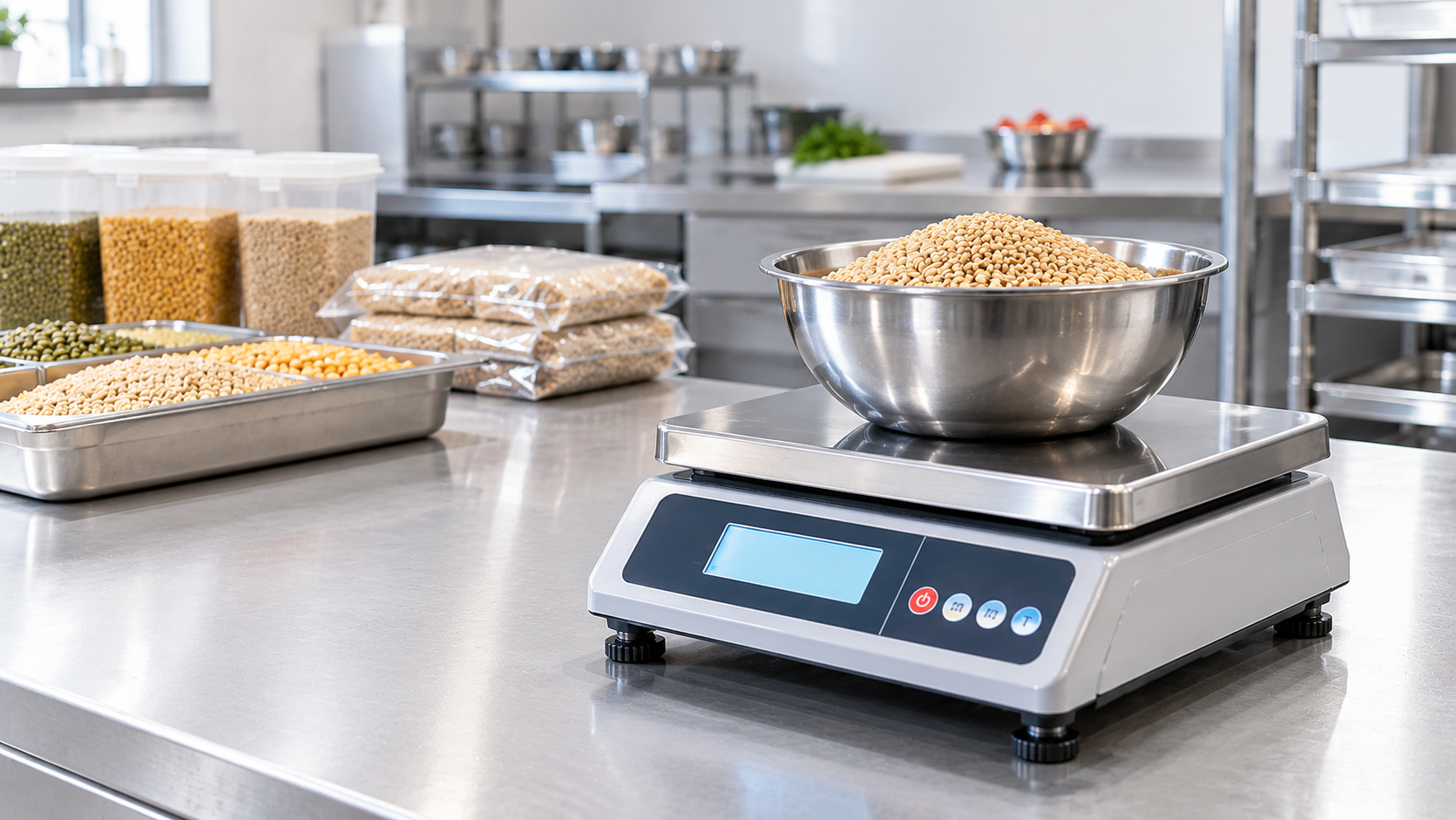 Digital weighing scale used for food and ingredient weighing