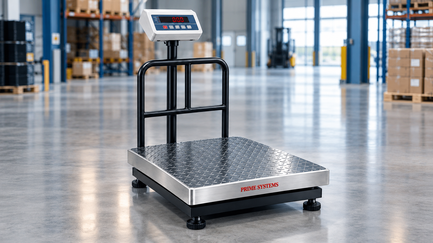 Heavy-duty industrial platform weighing scale