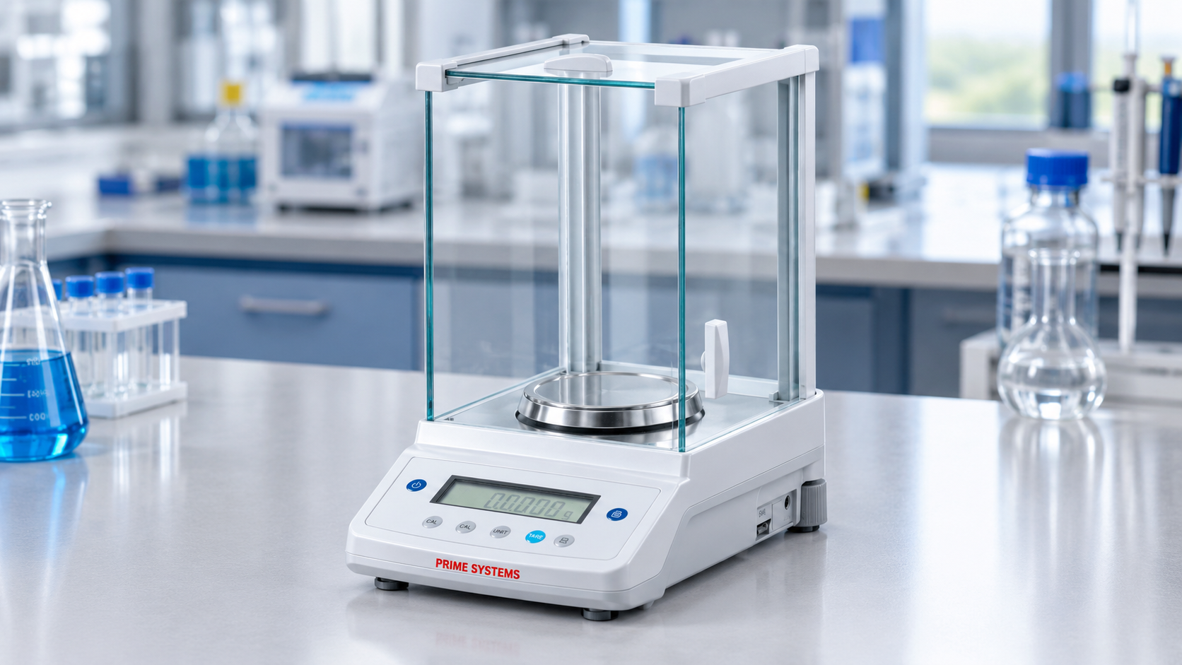 Precision laboratory weighing balance