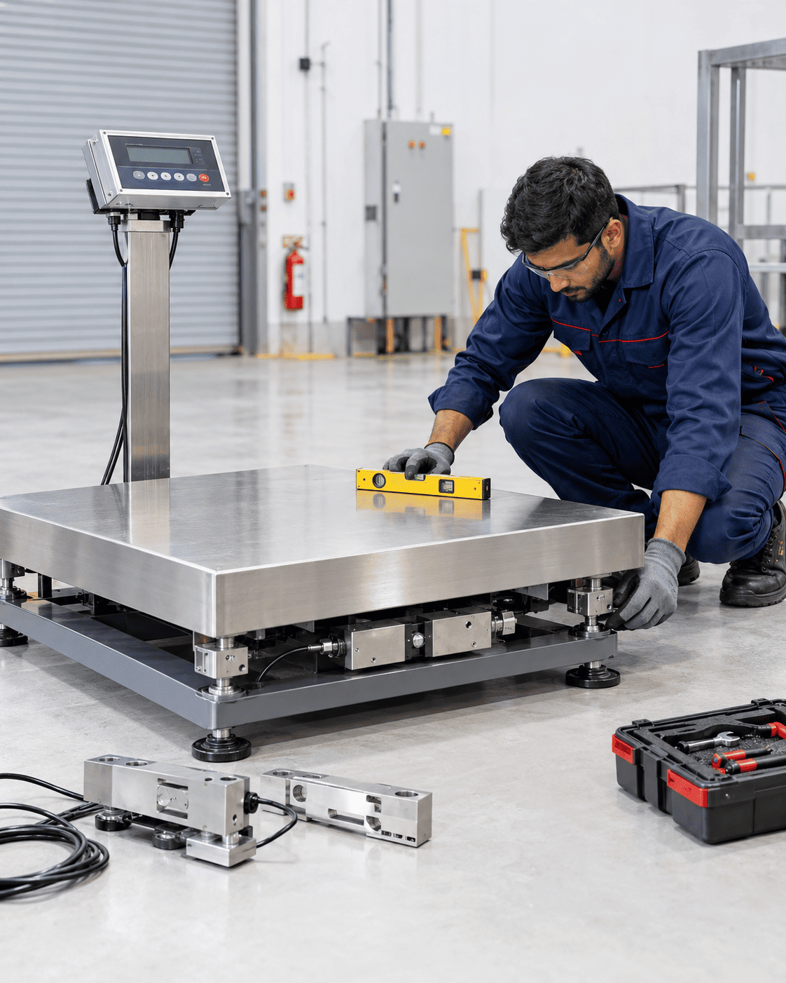 Industrial weighing scale installation and commissioning support in Umbergaon, Gujarat